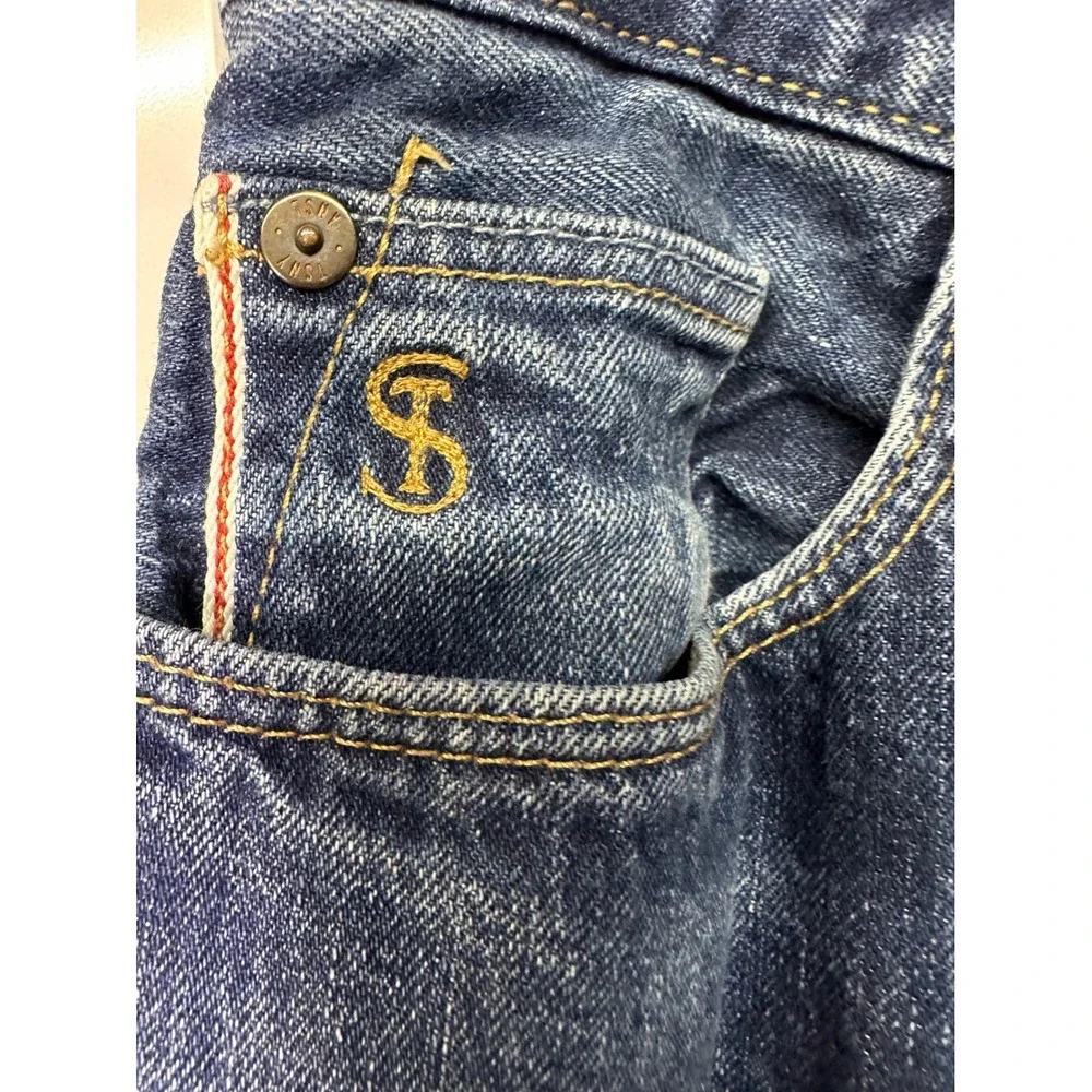Todd Snyder Slim Fit 32 x 30 Jeans 12.5 oz Cotton Selvedge Denim Medium Wash